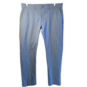J.Crew Flex Slim Fit Tech Chino Pants Mens 34x30 Blue Grey AA712 Polyester